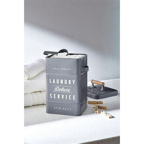 laundry detergent storage metal box|Better Homes & Gardens Large Metal Laundry .